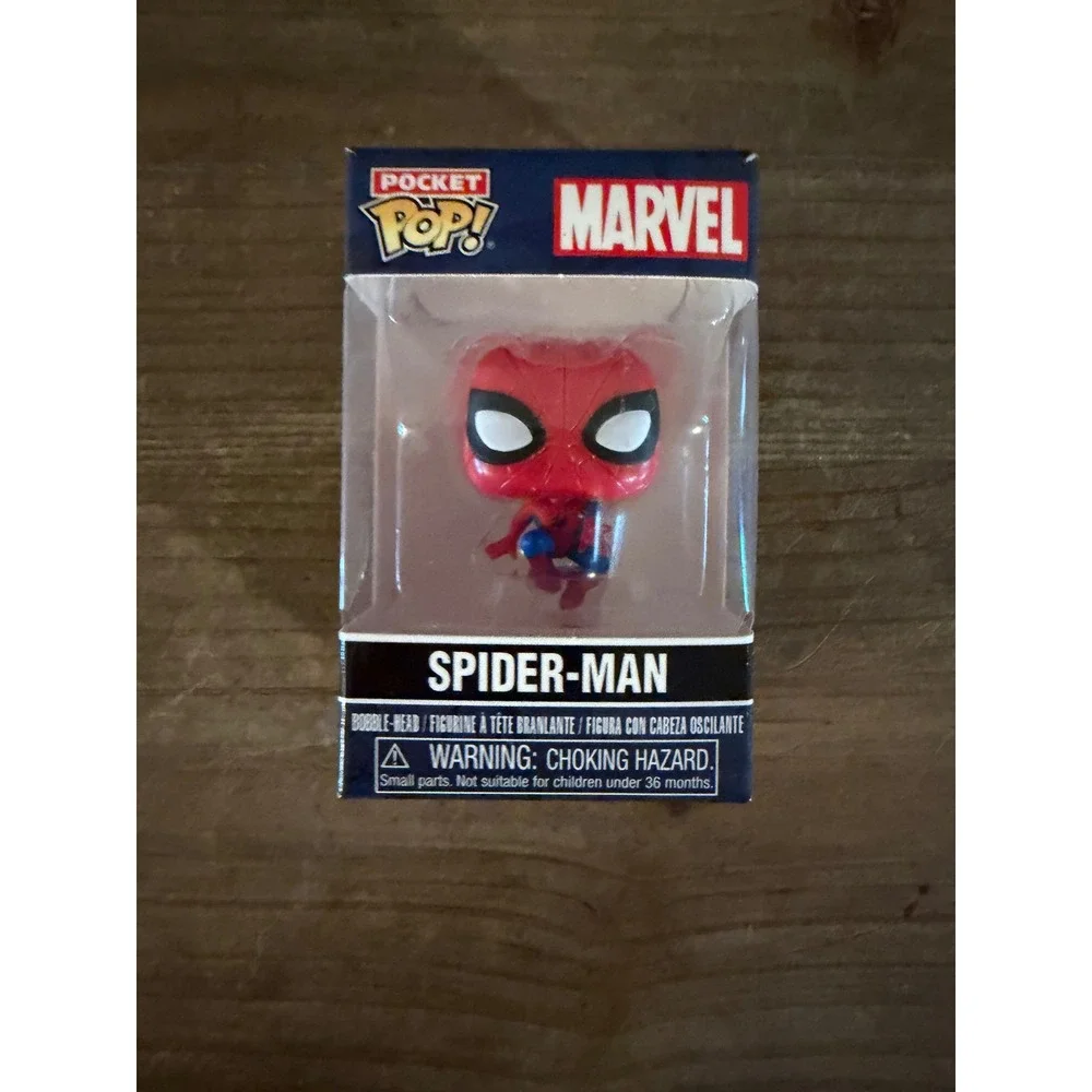 Funko Pocket Pop Marvel Spider-Man Bobble-Head Miniature Vinyl Figure Boxed